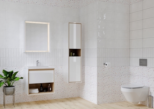 Тумба с раковиной Cersanit Louna 60, 80 подвесная фото 4