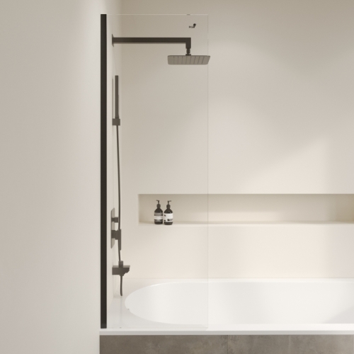 Шторка на ванну RGW SC-056B 30, 40, 50 стекло прозрачное фото 2