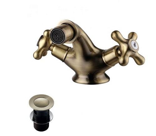 Смеситель для биде Lemark Vintage LM2808B бронза
