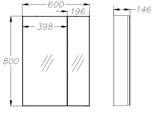 Зеркало-шкаф Opadiris Арабеско 60, 70, 80 с подсветкой фото 2