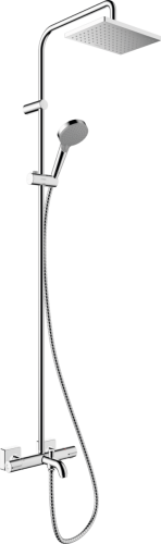 Душевая система с термостатом и изливом Hansgrohe Vernis Shape Showerpipe 230 1jet 26284000 хром