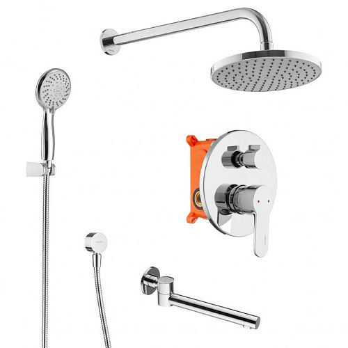 Душевой комплект со встроенным смесителем Swedbe Platta 5544