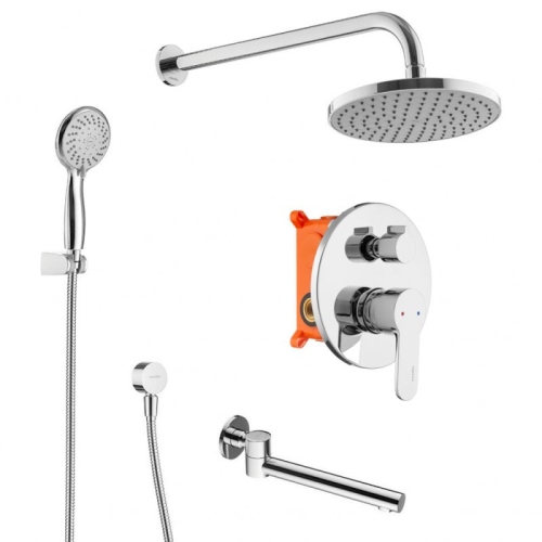 Душевой комплект со встроенным смесителем Swedbe Platta 5544