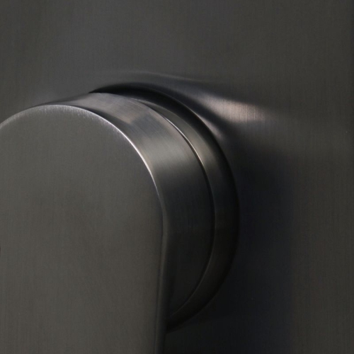 Встроенный смеситель для ванны Wasserkraft Wiese 8461 оружейная сталь фото 3