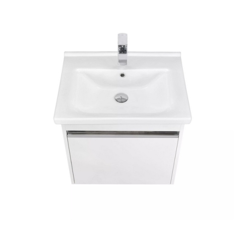 Тумба с раковиной Aquaton Капри 60, 80 Белый глянцевый фото 4