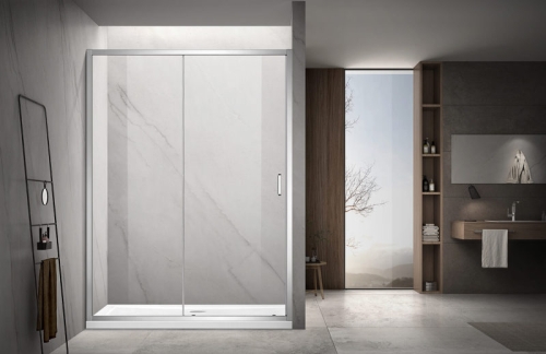 Дверь душевая Aquatek AQ ARI RA 10020CH (12020) 100, 120 профиль хром фото 3