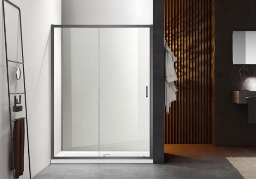 Дверь душевая Aquatek AQ ARI RA 10020GM (12020) 100, 120 профиль оружейная сталь