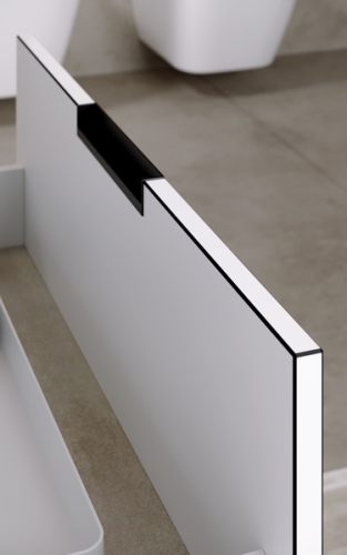 Тумба с умывальником Aqwella Accent 60, 75, 100 подвесная белый фото 4