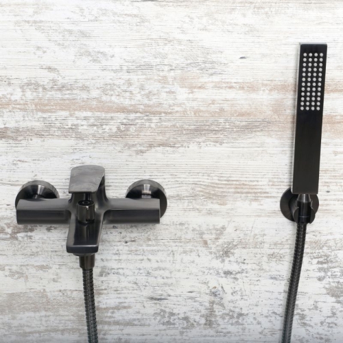 Смеситель для ванны Wasserkraft Wiese 8401 оружейная сталь фото 3