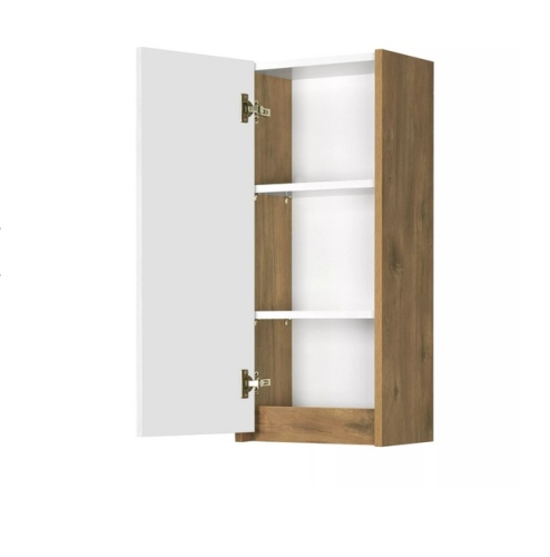 Полуколонна Aquaton Сканди 35*23*80 Белый Глянцевый/Дуб Рустикальный фото 3