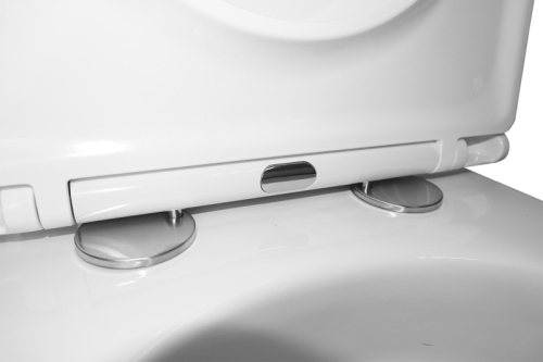 Унитаз напольный безободковый, смыв Торнадо Azario Grado AZ-2141 UQ1 с сидением микролифт фото 7