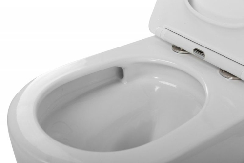 Унитаз подвесной Cezares STREAM-TOR слив торнадо белый CZR-2426-TH-TOR/SC фото 6