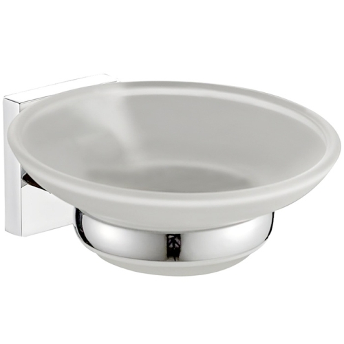 Мыльница стеклянная Haiba HB8602 хром