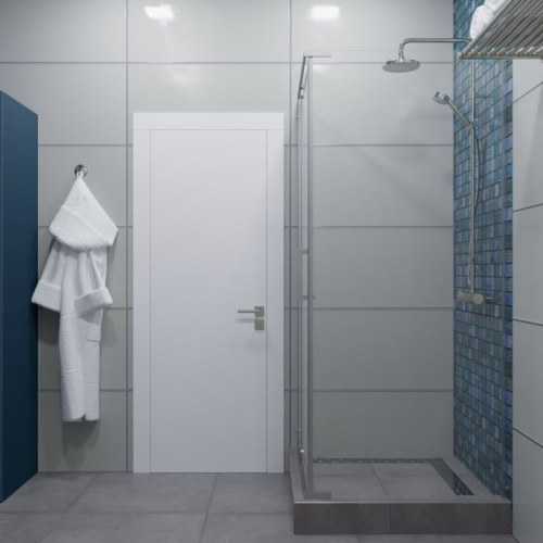 Душевое ограждение Triton Терра-Хром 90*90 стекло прозрачное фото 7