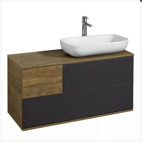 Тумба с раковиной Лола Акватон Терра 85, 105 Дуб Кантри/Антрацит