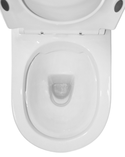 Унитаз напольный безободковый Azario Fretta Round AZ-7121A с сидением микролифт фото 5