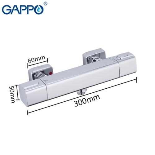 Смеситель термостатический для душа Gappo Atlantic G2091 хром (с лейкой и шлангом) фото 3