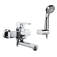 Смеситель со средним изливом для ванны Ledeme L3130 хром (лейка и шланг в комплекте)