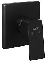 Смеситель для душа (внешняя часть) E.C.A. Tiera 102167105C1EX-K черный матовый