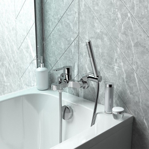 Смеситель для ванны Paini Arena FT с аксессуаром 92CR105FTKM фото 2