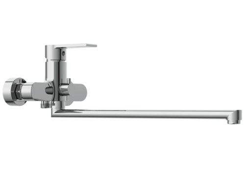 Смеситель с длинным изливом для ванны Cersanit Brasko 64091 хром (без душевого гарнитура) фото 3