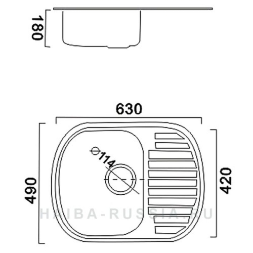 Кухонная мойка Haiba HB 4963 фото 2 Кухонная мойка Haiba HB 4963 фото 2