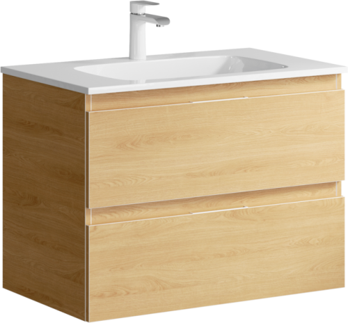 Тумба с умывальником Aqwella Accent 60, 75, 100 подвесная дуб золотой