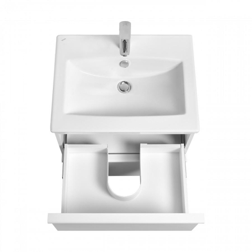 Тумба с раковиной Aquaton Хюгге 60 Белый Матовый фото 4