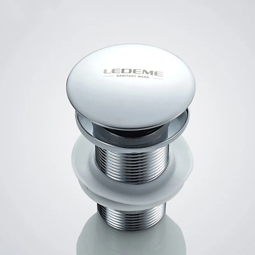 Донный клапан без перелива Ledeme L65 хром фото 3