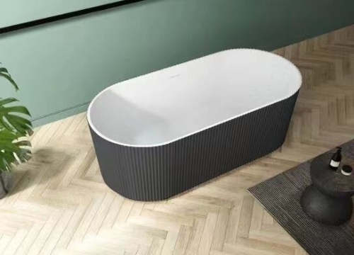 Ванна ESBANO Tortuga 170*80 акрил, черно-белая фото 2