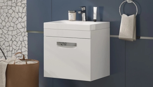 Тумба с раковиной Velvex Estea 50, 60, 80 подвесная фото 3