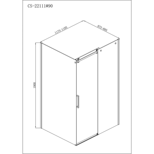 Душевое ограждение Loranto CS-22111 120*90, 120*100  фото 2