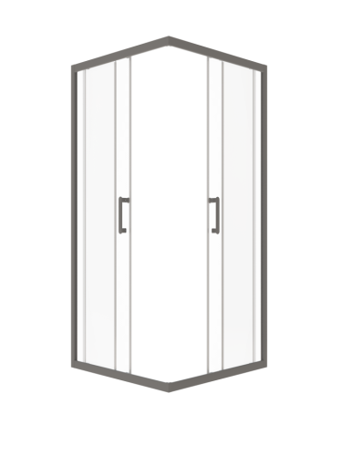 Душевое ограждение Triton Фикс-Графит 80*80, 90*90, 100*100 стекло прозрачное 6мм фото 2