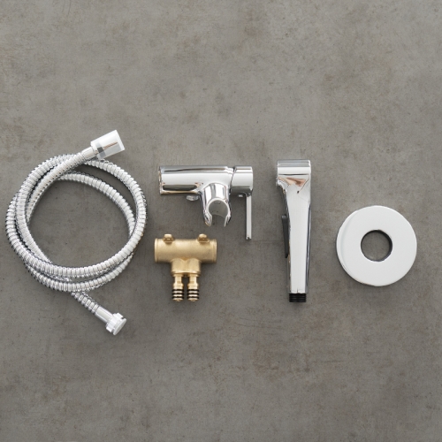 Смеситель с гигиенической лейкой встраиваемый Lemark Solo LM7174C хром фото 4