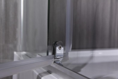 Душевое ограждение ESBANO 100*80, 120*80 ES-8190(8180) стекло прозрачное, низкий поддон фото 4