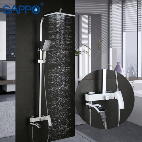 Душевая система со смесителем Gappo Jacob G2407-8 белый/хром фото 2