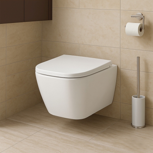 Унитаз подвесной безободковый Azario Cascad AZ-2303A, смыв Торнадо фото 6