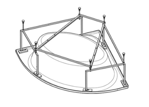 Монтажный комплект для ванны Roca Hall Angular фото 2