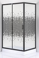 Душевое ограждение Дана 120*80 505 В (L/R) черный (L/R)