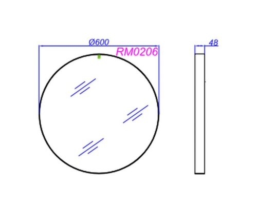Зеркало Aqwella SMART 60 80 в белой раме фото 3