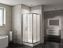 Душевой уголок Bel Bagno Due-A-2 80*80, 90*90 стекло прозрачное, Punto