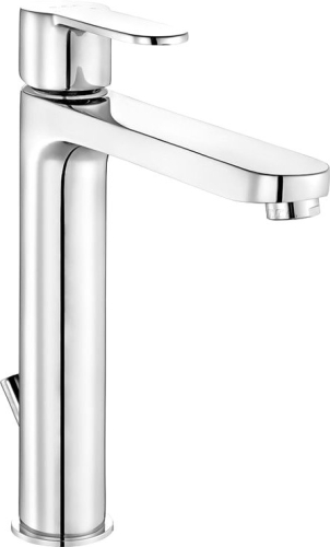 Смеситель высокий с донным клапаном для раковины E.C.A Nita 102188048EX хром