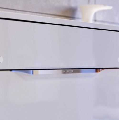 Тумба с умывальником Aqwella  MALAGA 120 подвесная белая фото 5