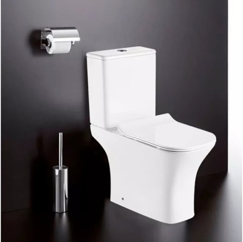 Унитаз напольный безободковый Mirsant Smart сидение полипропилен м/л фото 2