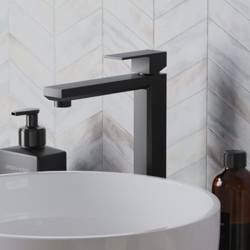 Смеситель для раковины высокий Paini Grazia 21PZ205LL черный фото 2