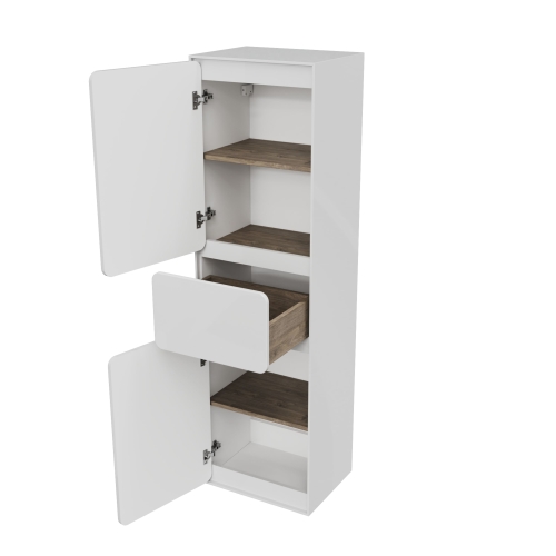 Пенал подвесной Мирсант Viva 45 белый глянец фото 4