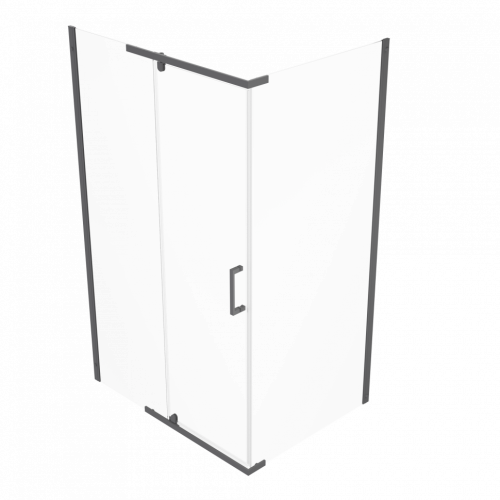 Душевое ограждение Triton Терра-Графит 120*90 прозрачное стекло фото 2