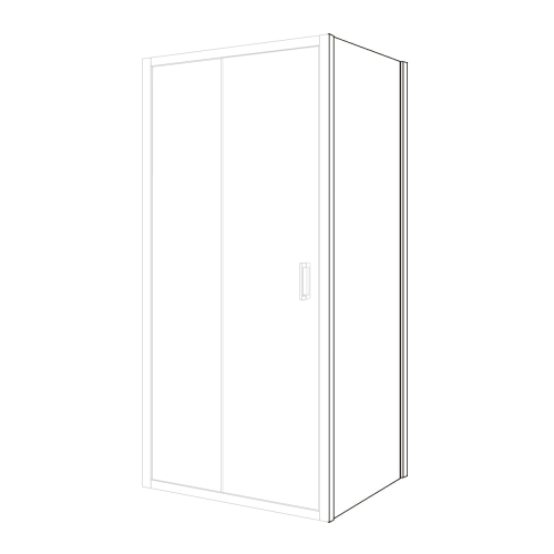 Боковая стенка Eger 80*190см для комплектации с дверями ЕА-003 фото 3