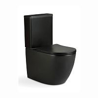Унитаз напольный SOLE Pandora 2 Black безободковый сиденье микролифт