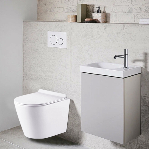 Унитаз подвесной безободковый Azario Fonti AZ-402W фото 2